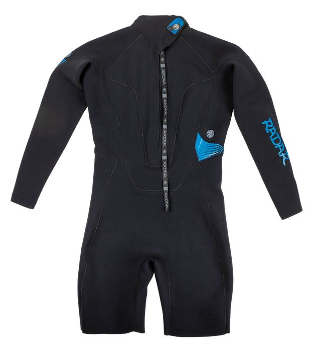 2024 Radar Long Sleeve Shorty Wetsuit | Wakesports Unlimited - Back Zipper