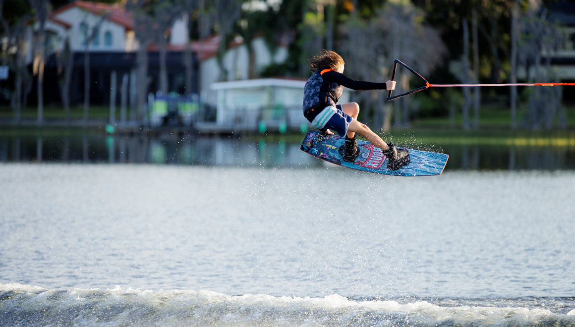 2025 Ronix RX1 - Boy's Edition Wakeboard | Wakesports Unlimited - Toe Side Grab