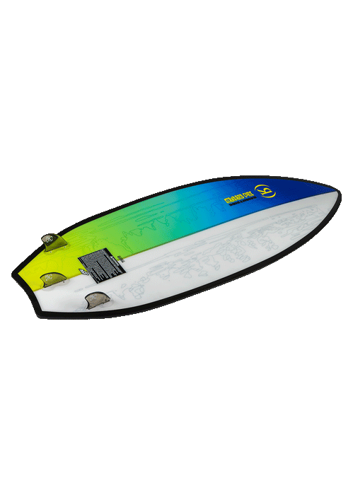 2025 Ronix Brightside w/ Straps Wakesurf Board | Wakesports Unlimited - Tri Fin